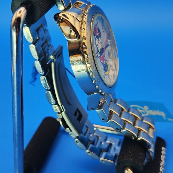 Vintage 1993‎ Disney Minnie Mouse 36mm Women\'s Quartz Watch Extra Leather Straps main image 4